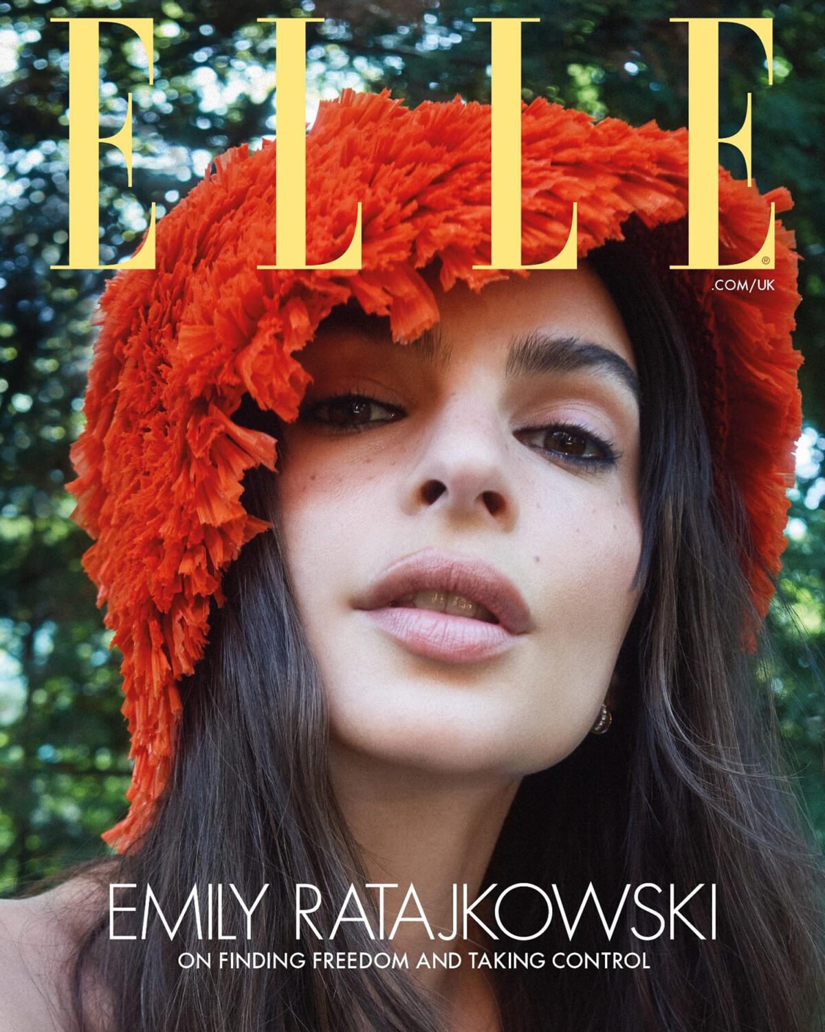 Emily Ratajkowski in Prada on Elle UK July/August 2025 by Morgan Maher