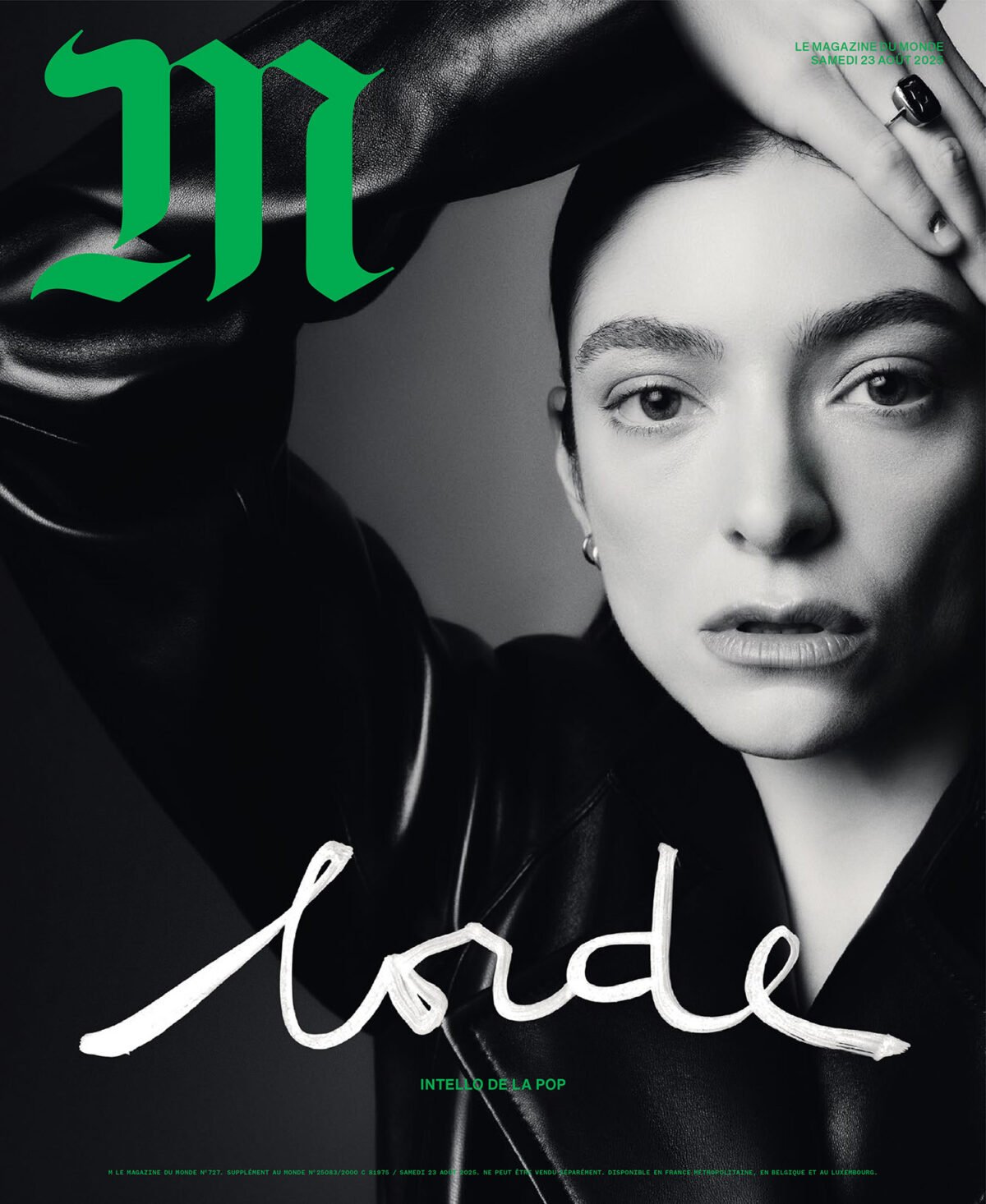 Lorde covers M Le magazine du Monde August 23rd, 2025 by Jean-Baptiste Talbourdet-Napoleone