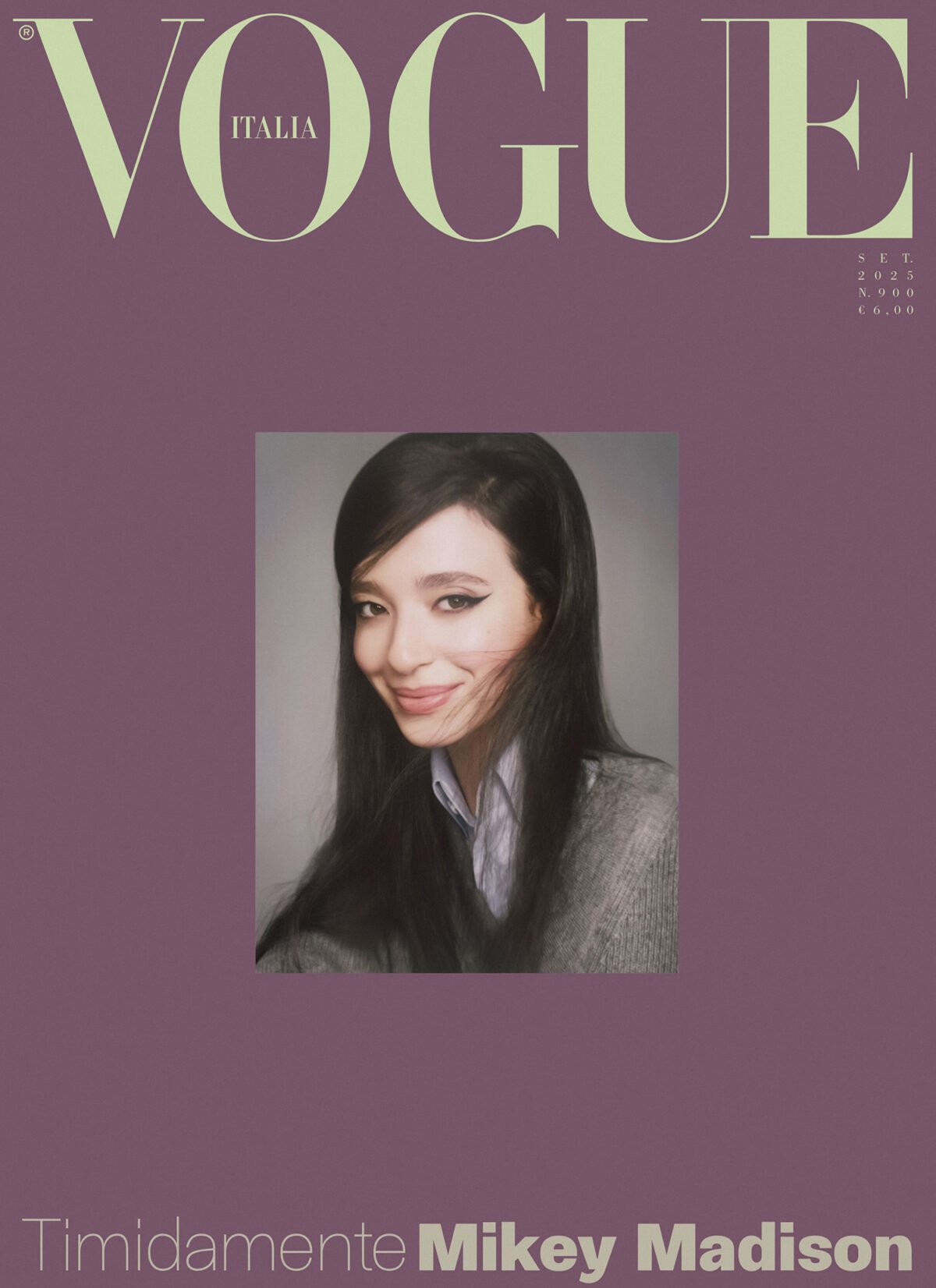 Mikey Madison covers Vogue Italia September 2025 by Steven Meisel