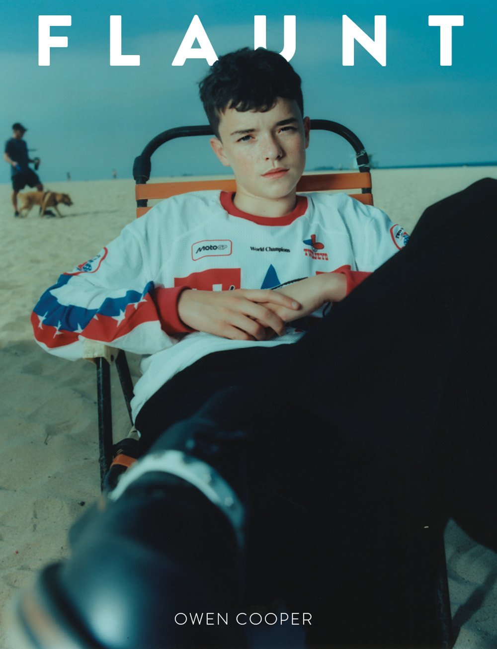 Owen Cooper covers Flaunt Magazine Issue 199 by Martin Gatti