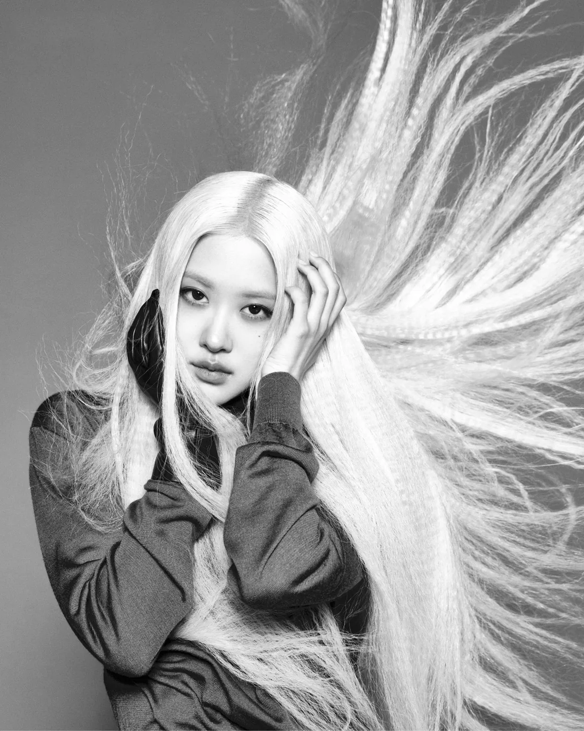 Rosé in Saint Laurent on Vogue Korea August 2025 by Kim Hee June