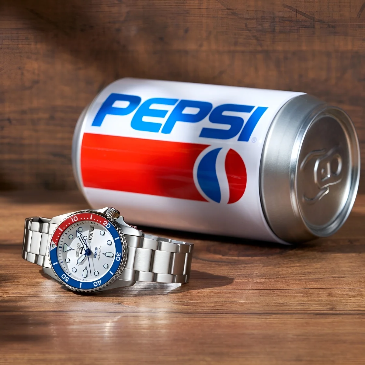 The Seiko 5 Sports x Pepsi collaboration brings official Pepsi branding to affordable GMT and dive watches