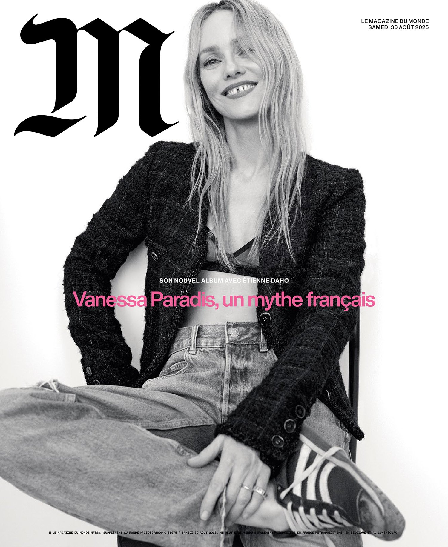 Vanessa Paradis covers M Le magazine du Monde August 30th, 2025 by