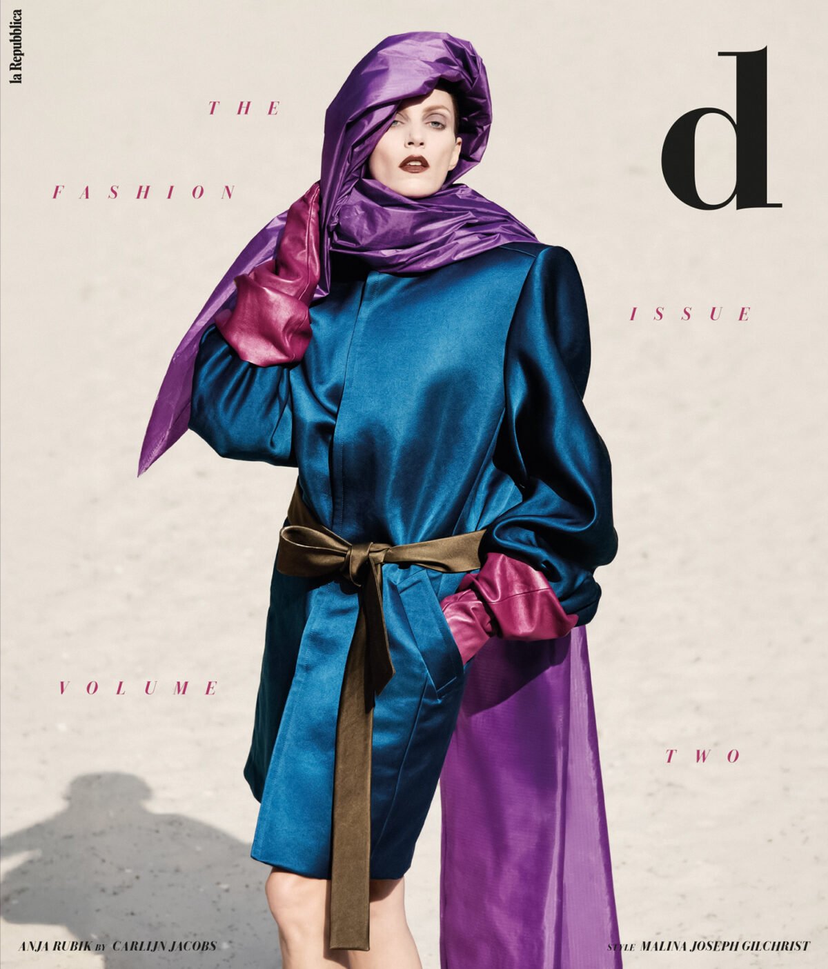 Anja Rubik covers D la Repubblica September 20th, 2025 by Carlijn Jacobs