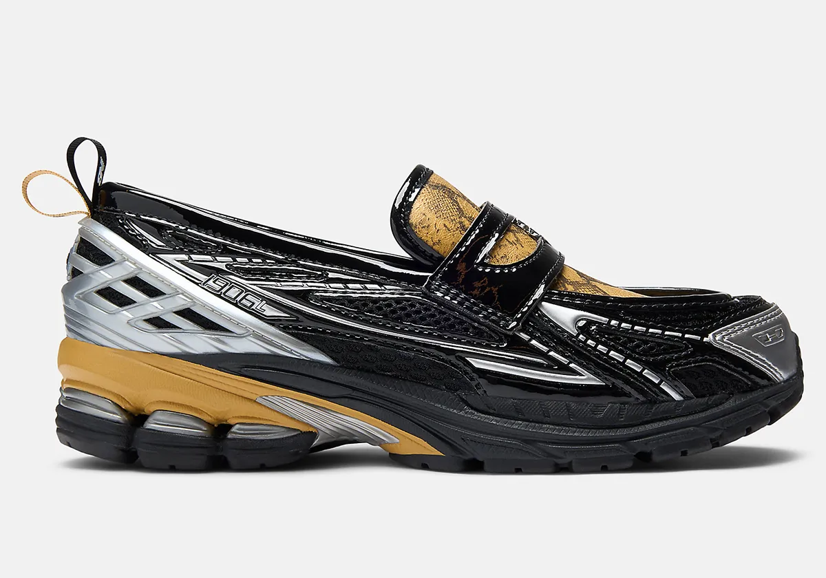 The GANNI x New Balance 1906L Golden Snakeskin Collaboration Revives the Appeal of the Hybrid Runner