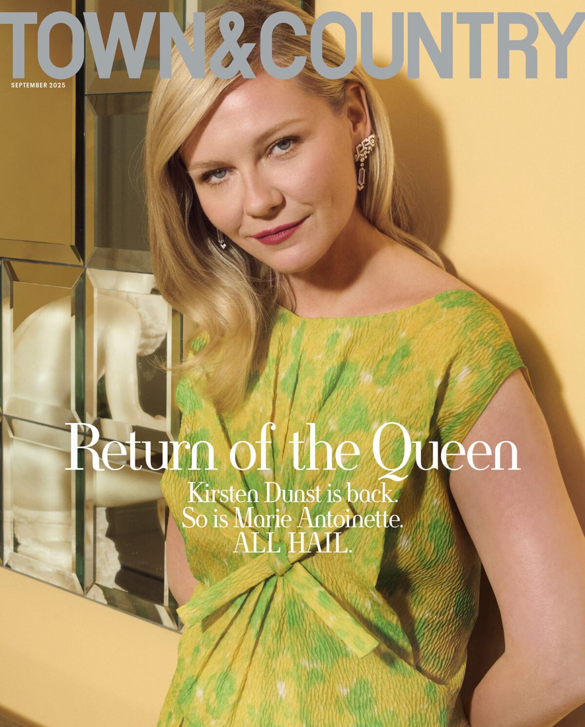 Kirsten Dunst covers Town & Country September 2025 by Tina Tyrell