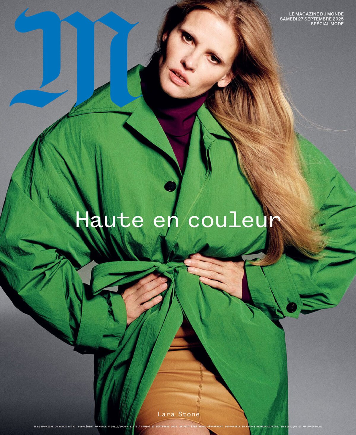 Lara Stone and Saskia de Brauw cover M Le magazine du Monde September 27th, 2025 by Tim Elkaïm