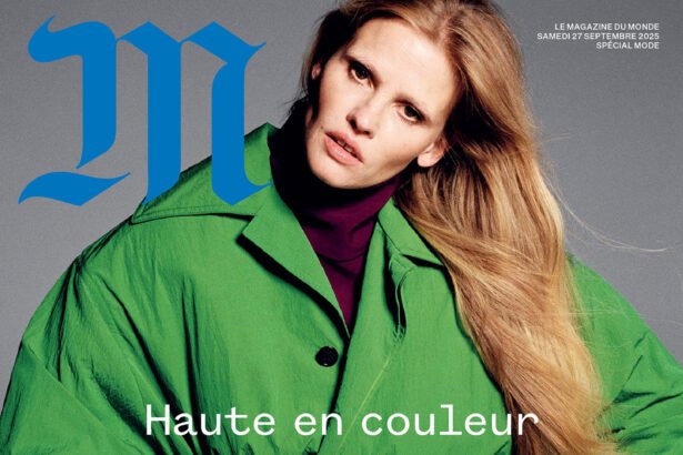 Lara Stone and Saskia de Brauw cover M Le magazine du Monde September 27th, 2025 by Tim Elkaïm