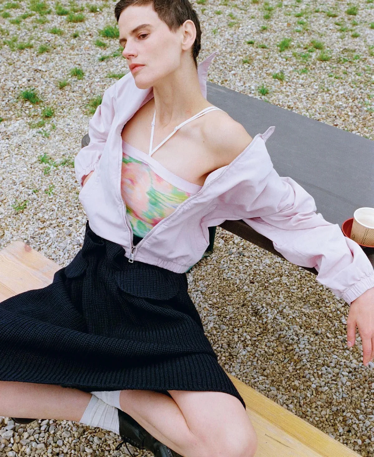 Lara Stone and Saskia de Brauw cover M Le magazine du Monde September 27th, 2025 by Tim Elkaïm