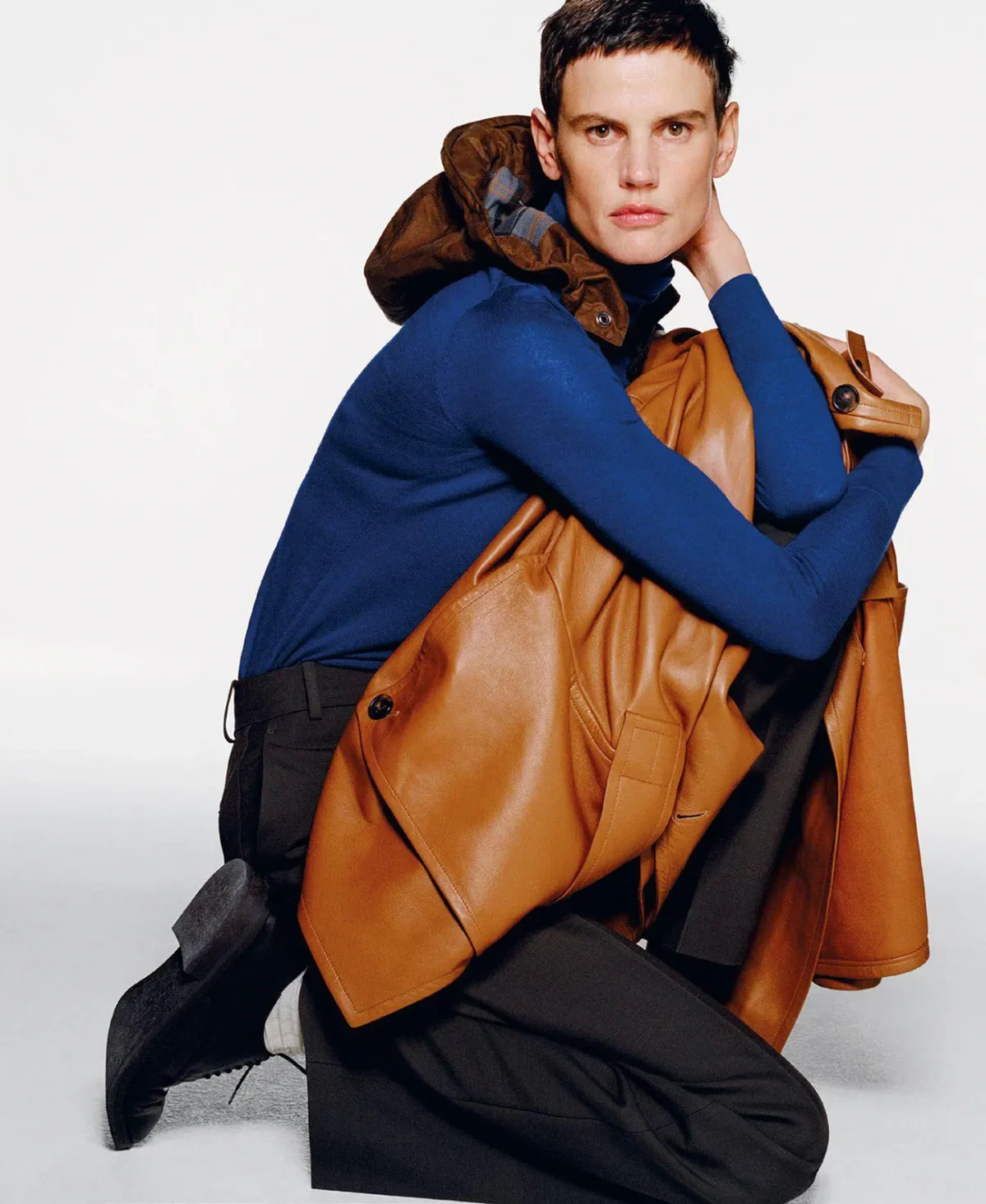 Lara Stone and Saskia de Brauw cover M Le magazine du Monde September 27th, 2025 by Tim Elkaïm