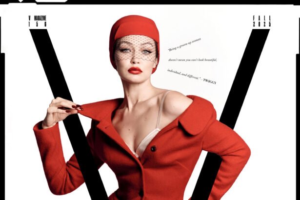 Gigi Hadid in Miu Miu on V Magazine Fall 2025 by Luigi & Iango