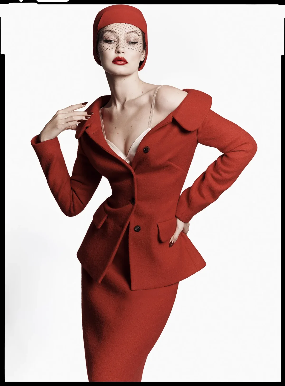 Gigi Hadid in Miu Miu on V Magazine Fall 2025 by Luigi & Iango