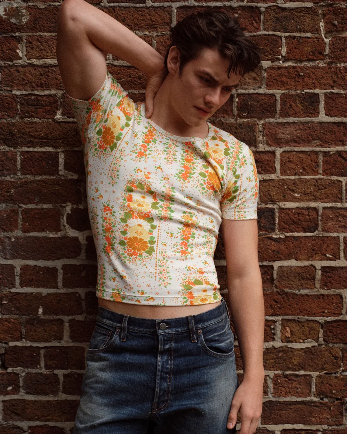 Louis Partridge in Prada on VMan Fall/Winter 2025 by Álvaro Beamud Cortés