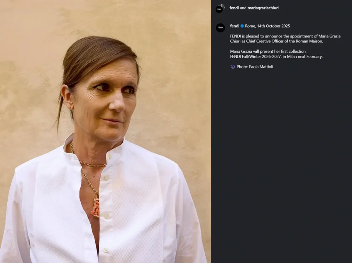 Maria Grazia Chiuri is returning home as the chief creative officer of FENDI