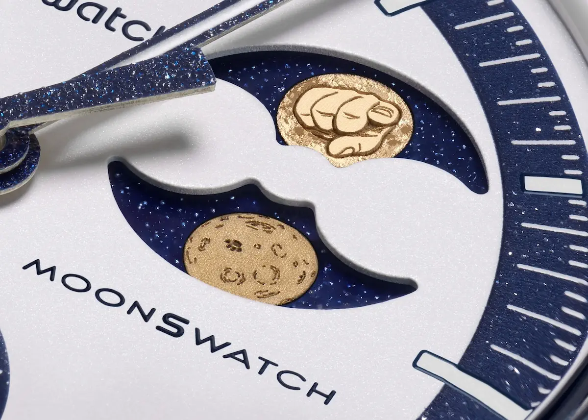 The Swatch x Omega MISSION TO EARTHPHASE - MOONSHINE GOLD 