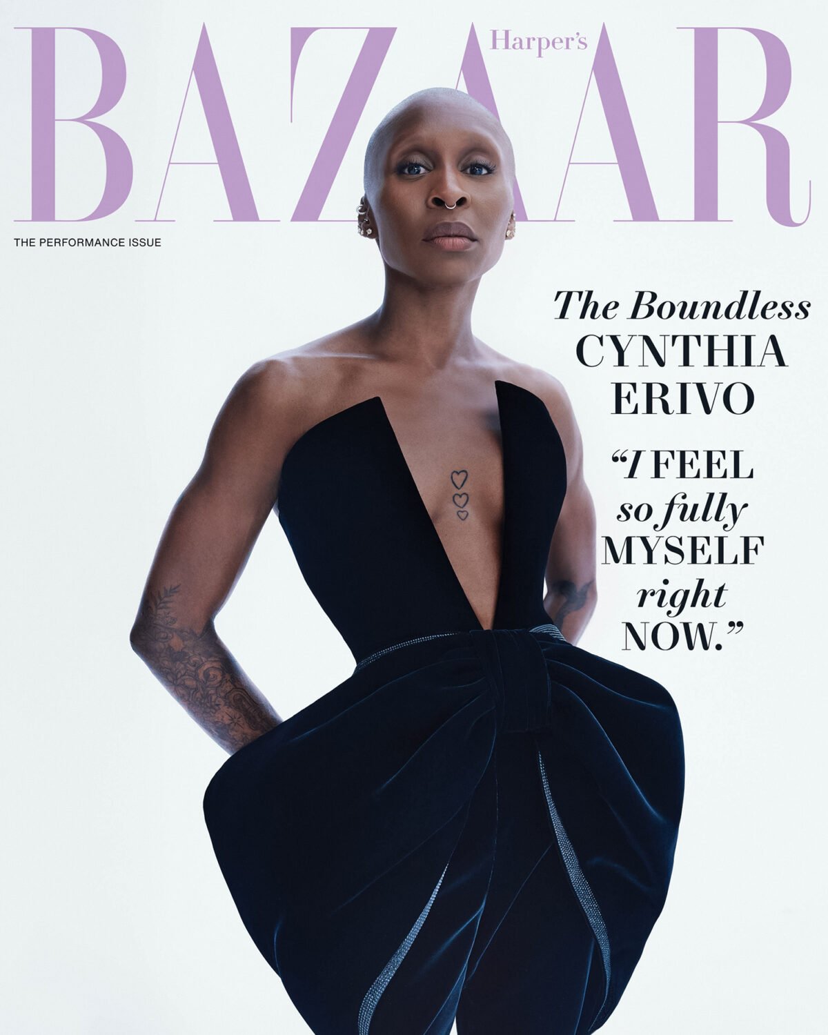 Cynthia Erivo covers Harper’s Bazaar US November 2025 by Cass Bird