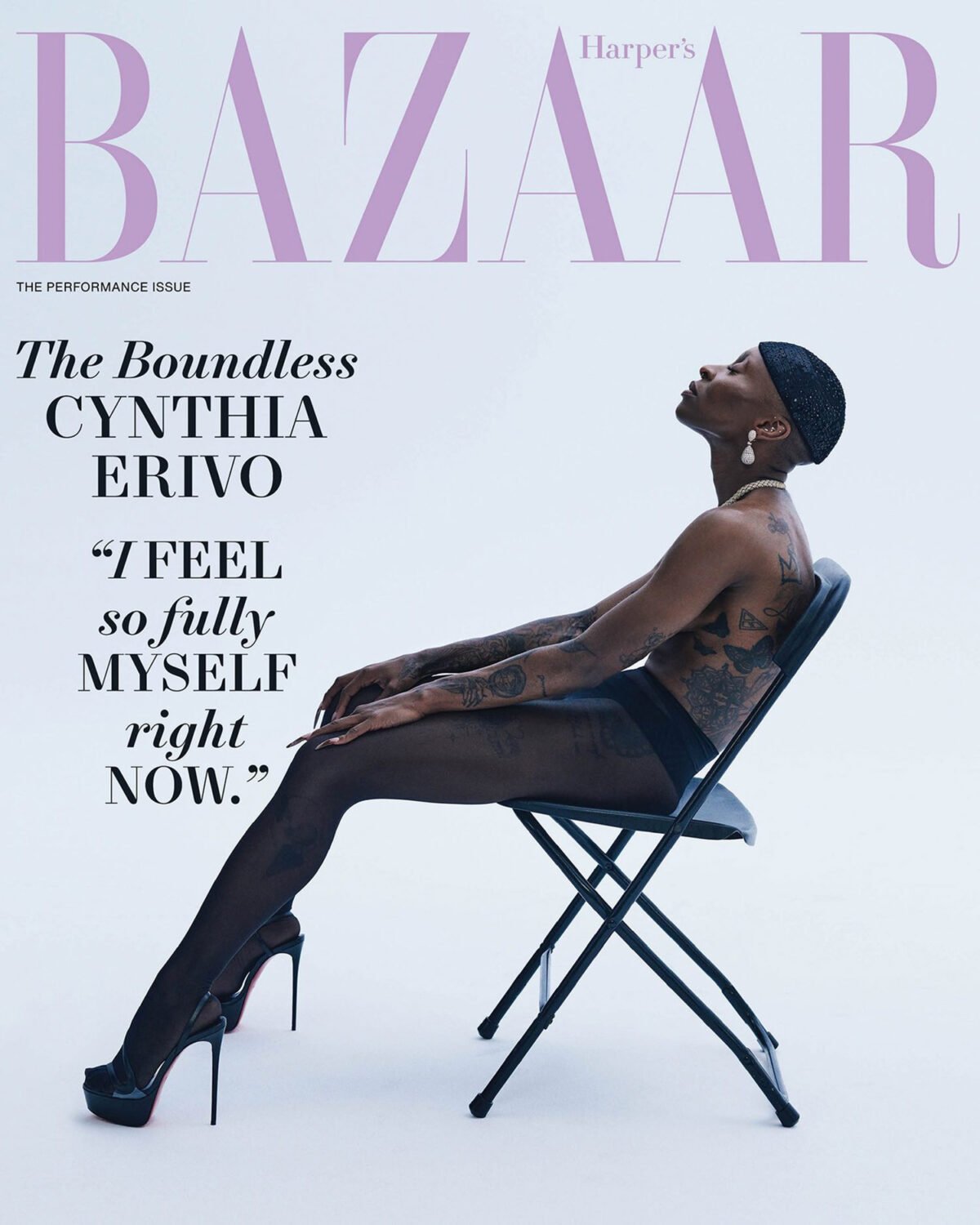Cynthia Erivo covers Harper’s Bazaar US November 2025 by Cass Bird