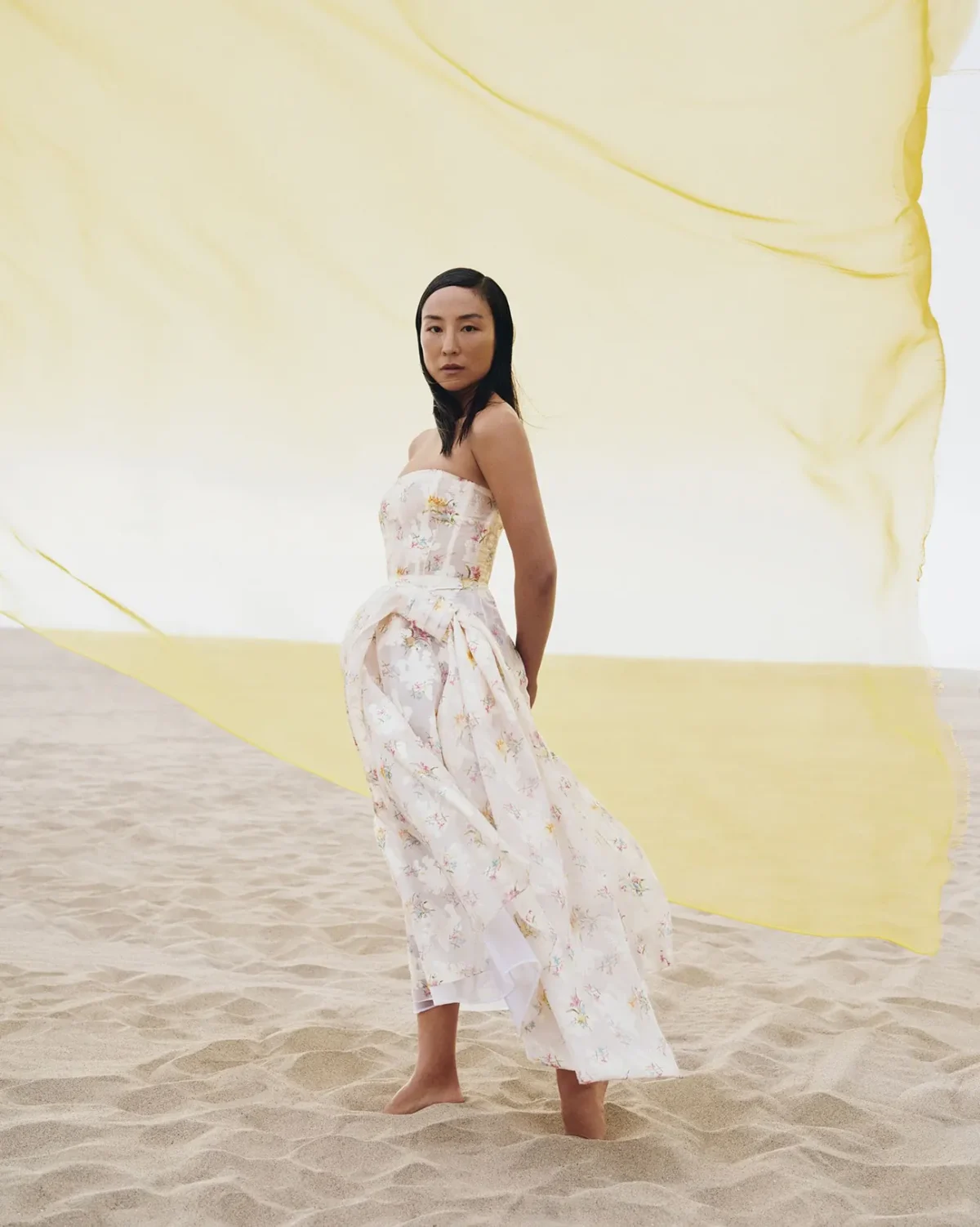 Greta Lee covers Vogue US November 2025 by Tyler Mitchell