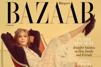 Jennifer Aniston covers Harper’s Bazaar UK November 2025 by Emma Summerton