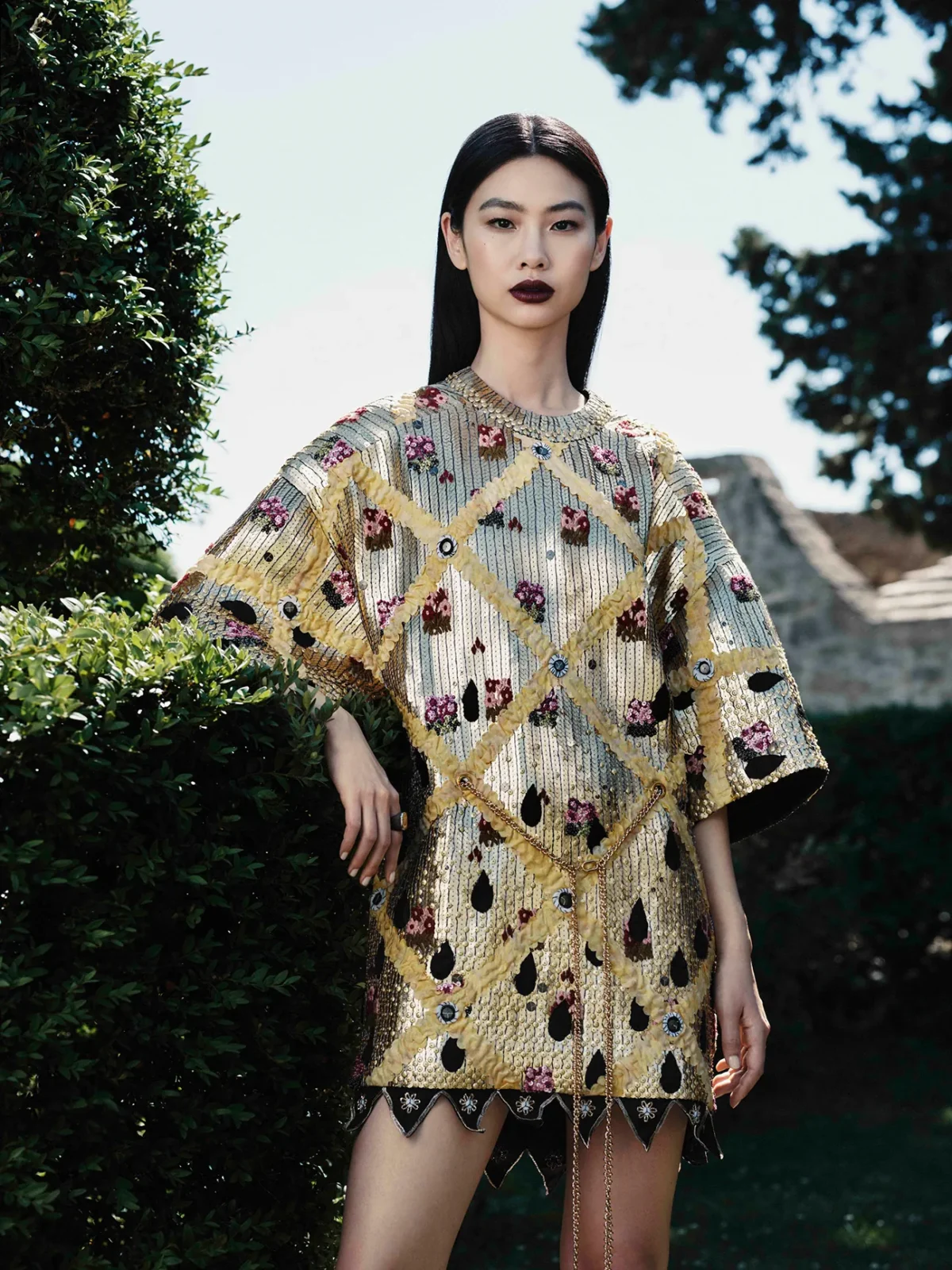 HoYeon Jung in Louis Vuitton on Elle UK November 2025 by Sharif Hamza