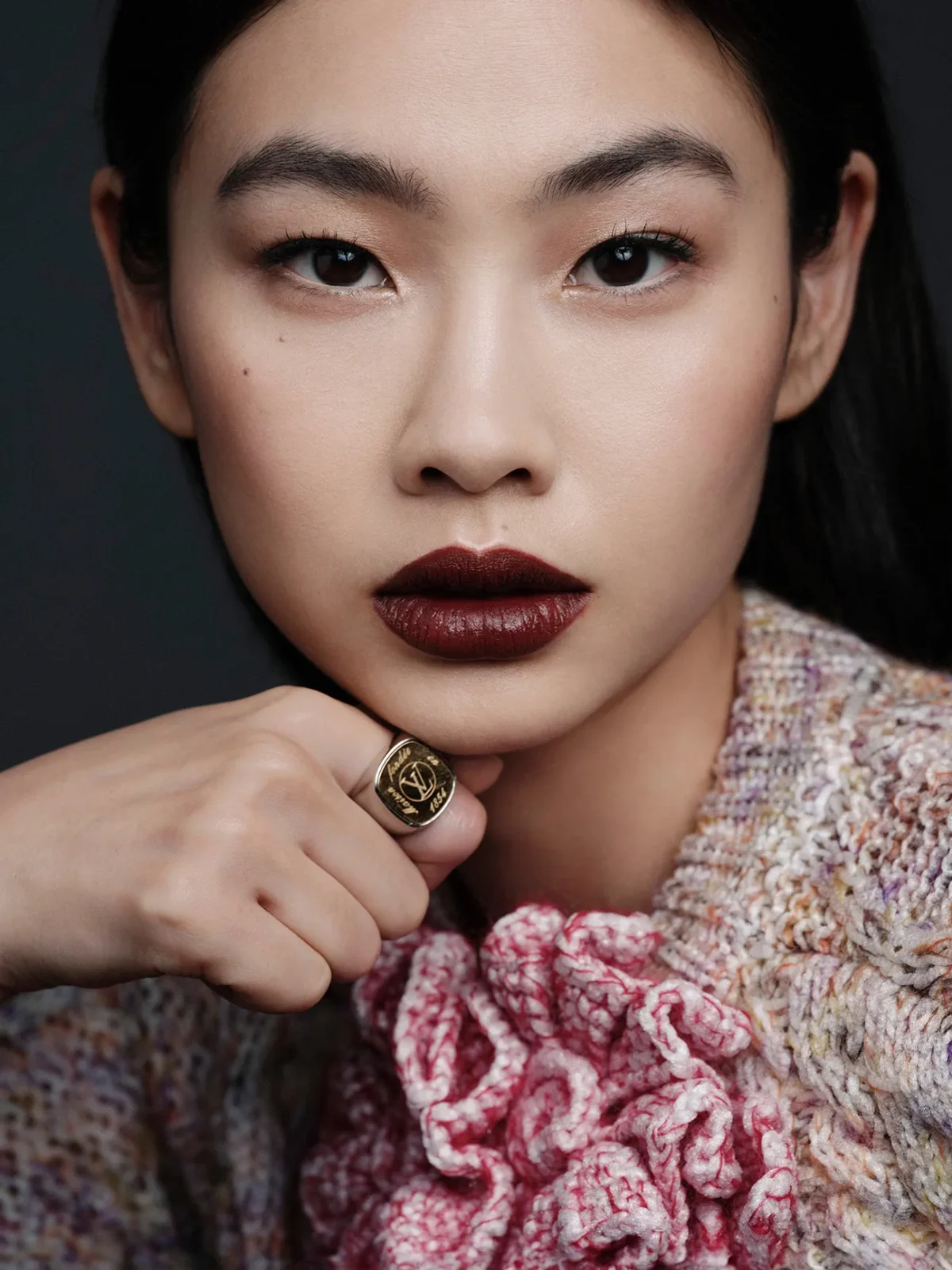 HoYeon Jung in Louis Vuitton on Elle UK November 2025 by Sharif Hamza