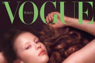 Mia Goth covers Vogue Italia November 2025 by Mark Peckmezian