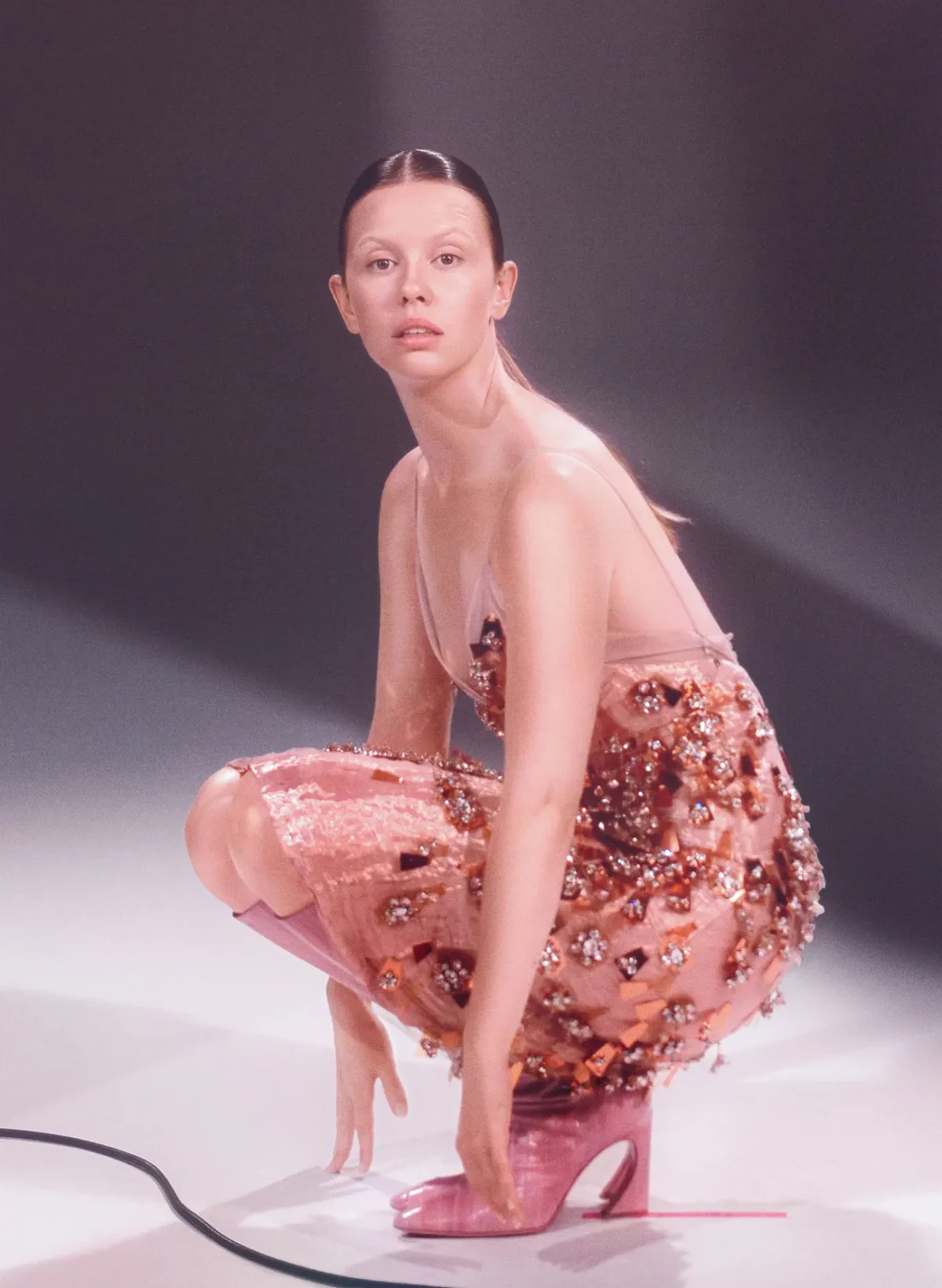 Mia Goth covers Vogue Italia November 2025 by Mark Peckmezian