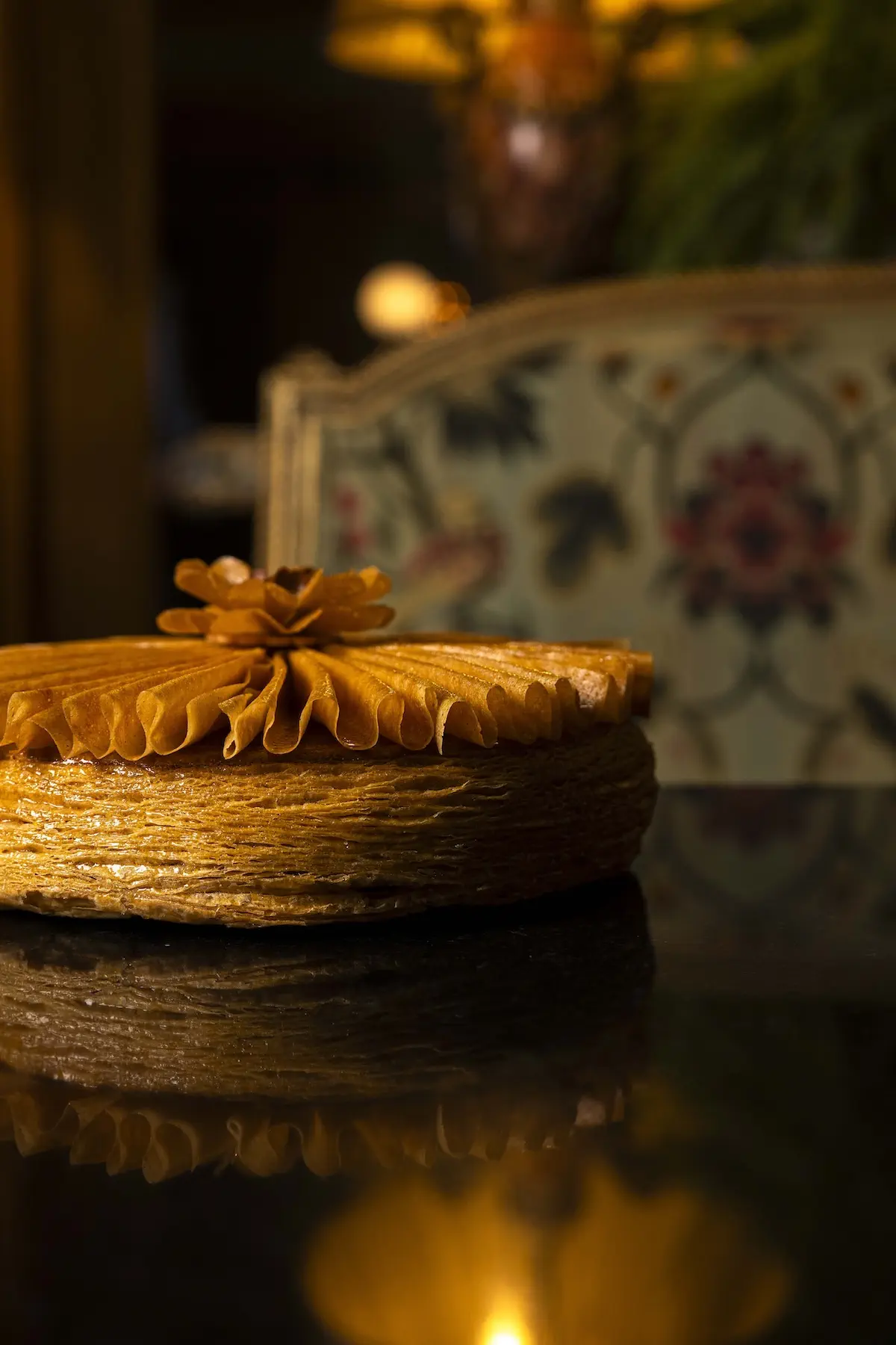 La Réserve Paris unveils the 2026 King Cake, "Fleur de Noisette," for the Epiphany celebration