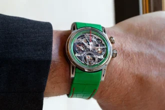 Louis Moinet Impulsion Titanium Green: a radical take on the exposed chronograph