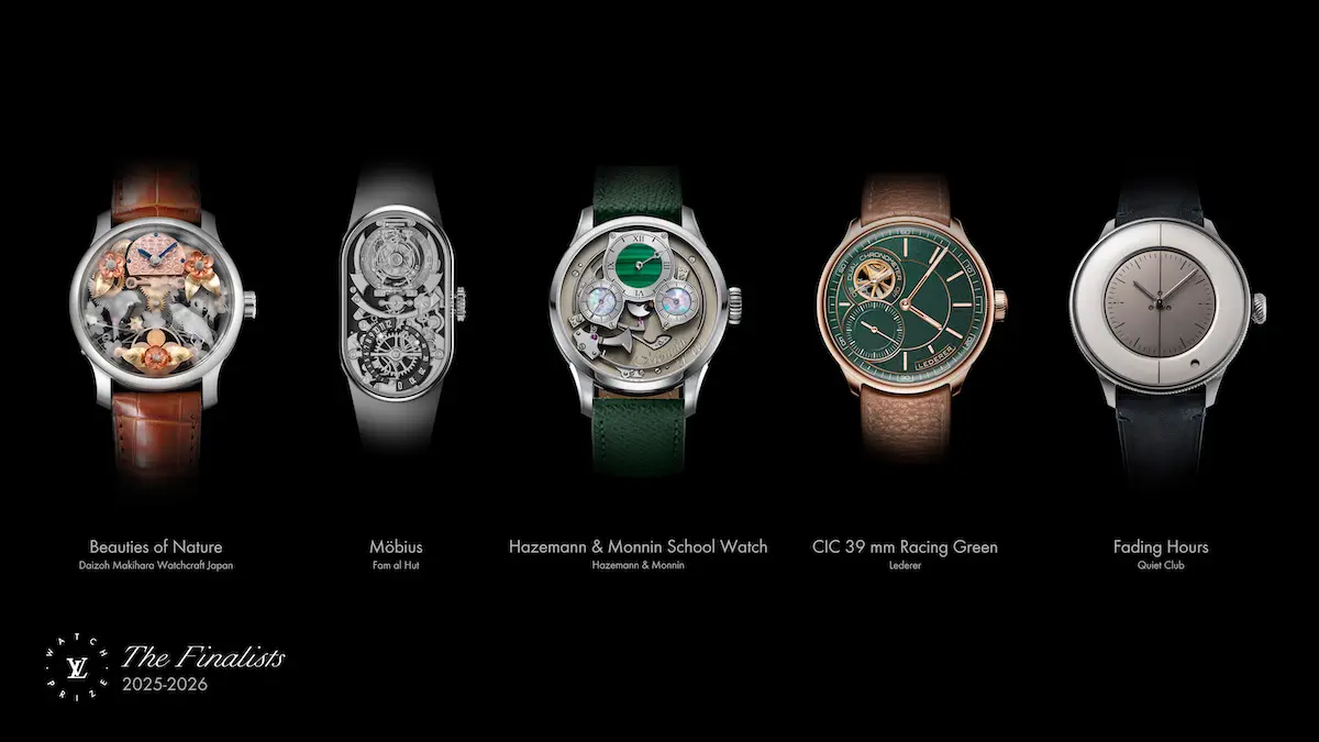 Five visions, one prize: the independent watchmakers of Louis Vuitton Watch Prize 2026