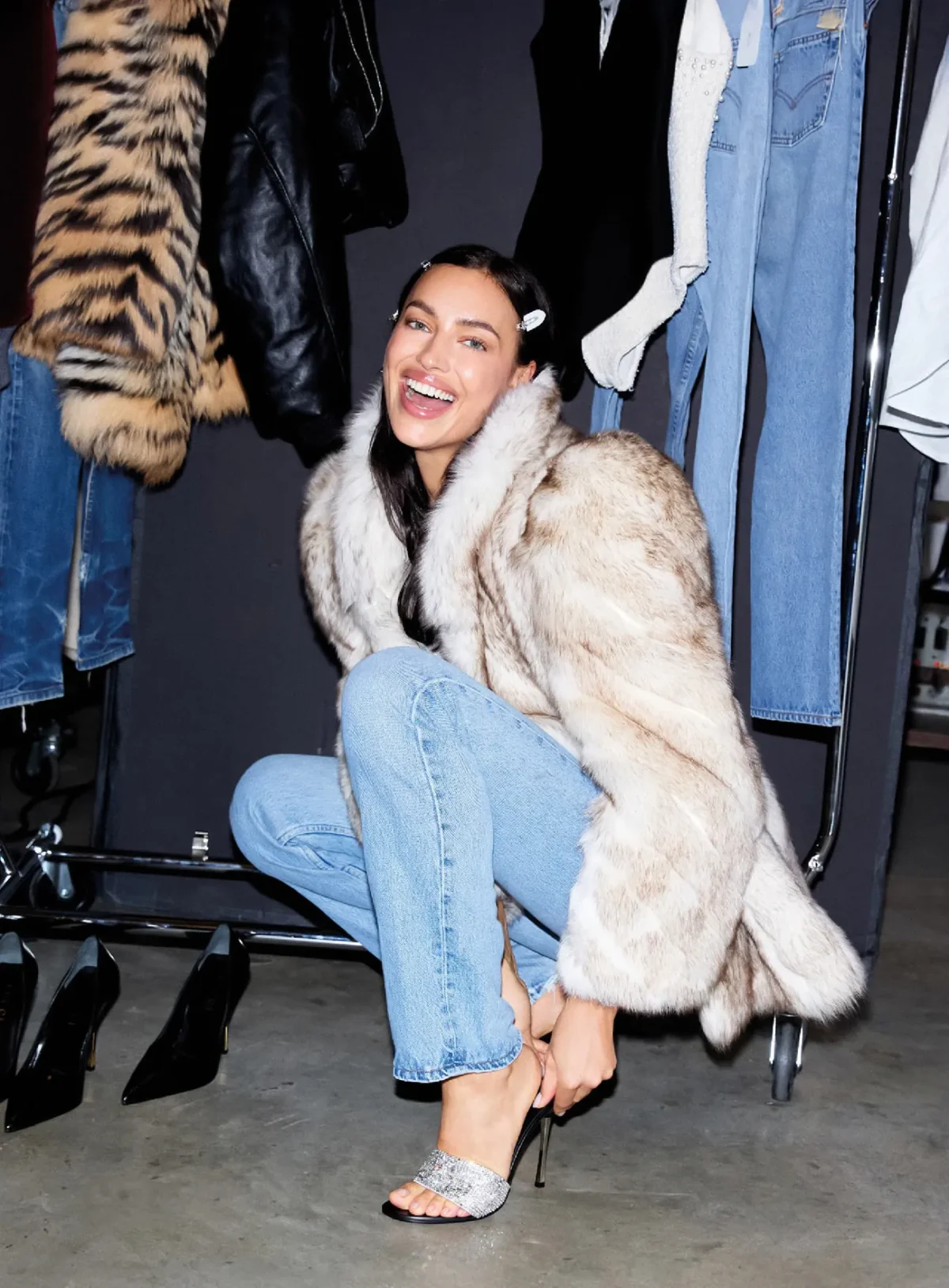 Mona Tougaard and Irina Shayk cover Vogue France December 2025/January 2026 by Carin Backoff