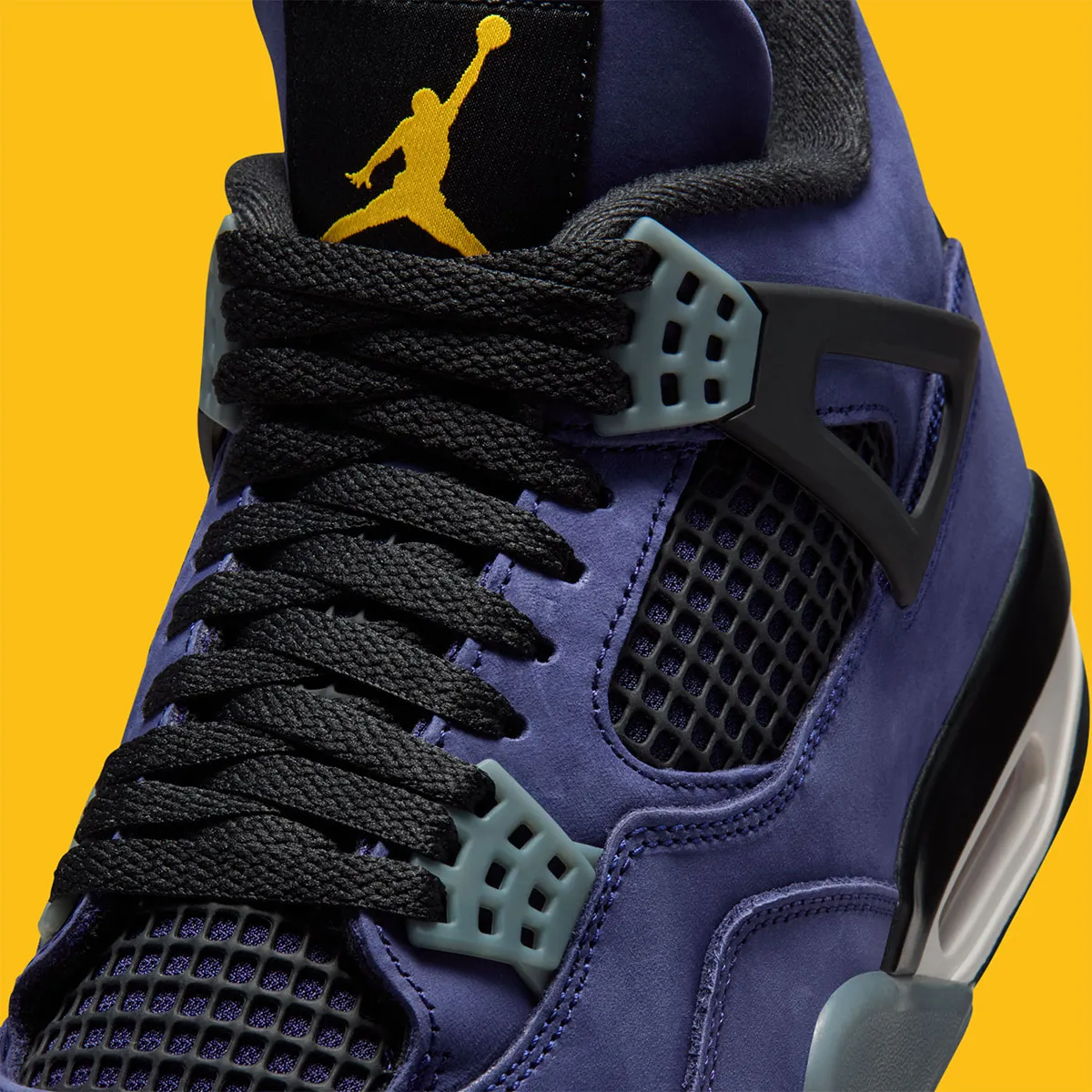 The Air Jordan 4 “Lakers” rewrites purple with an imperial twist The Air Jordan 4 “Lakers” rewrites purple with an imperial twist