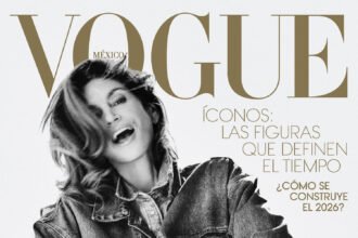 Cindy Crawford covers Vogue Mexico January 2026 by Noua Unu