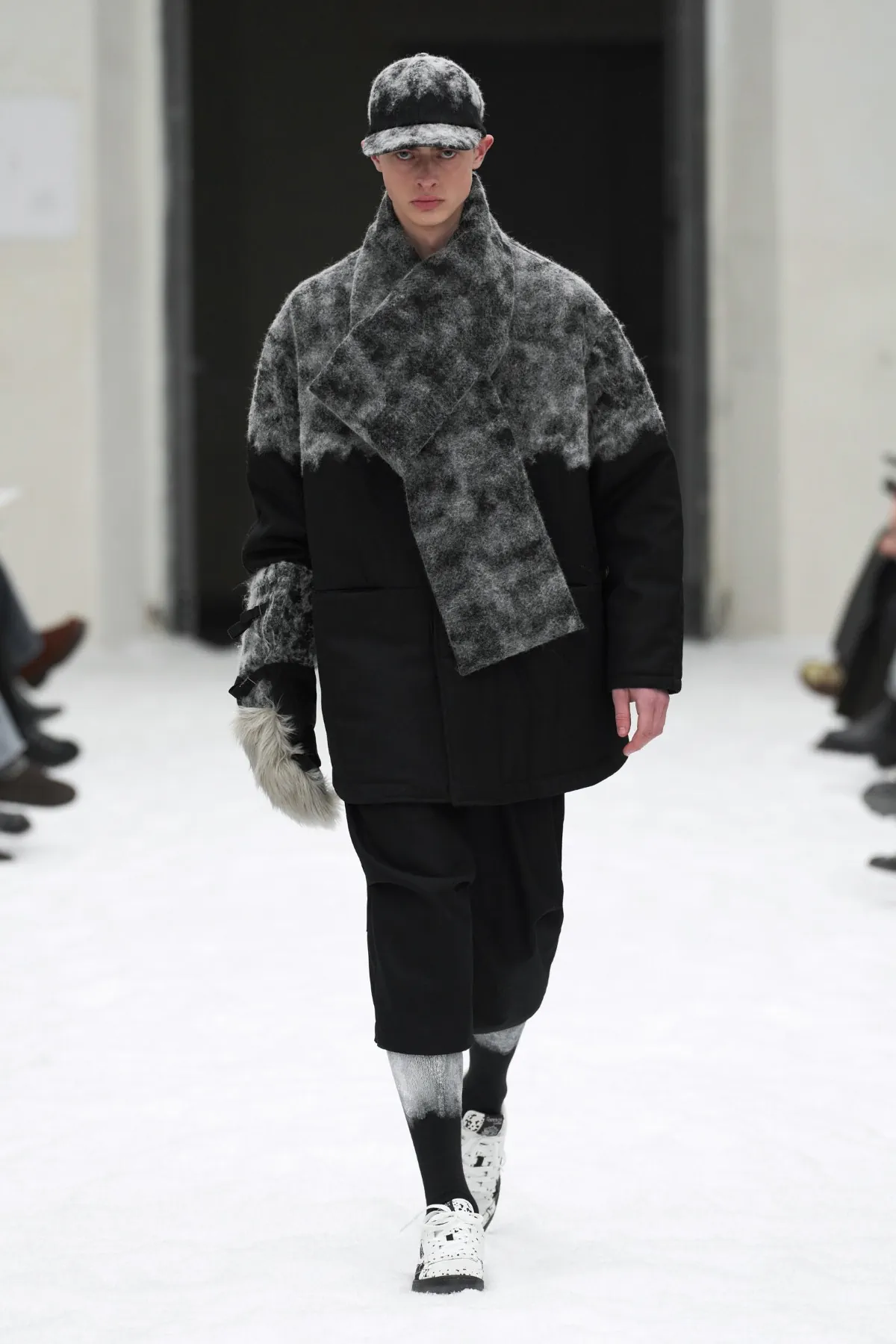 SHINYAKOZUKA makes its European debut at Pitti Uomo with a snow-covered Fall 2026 collection