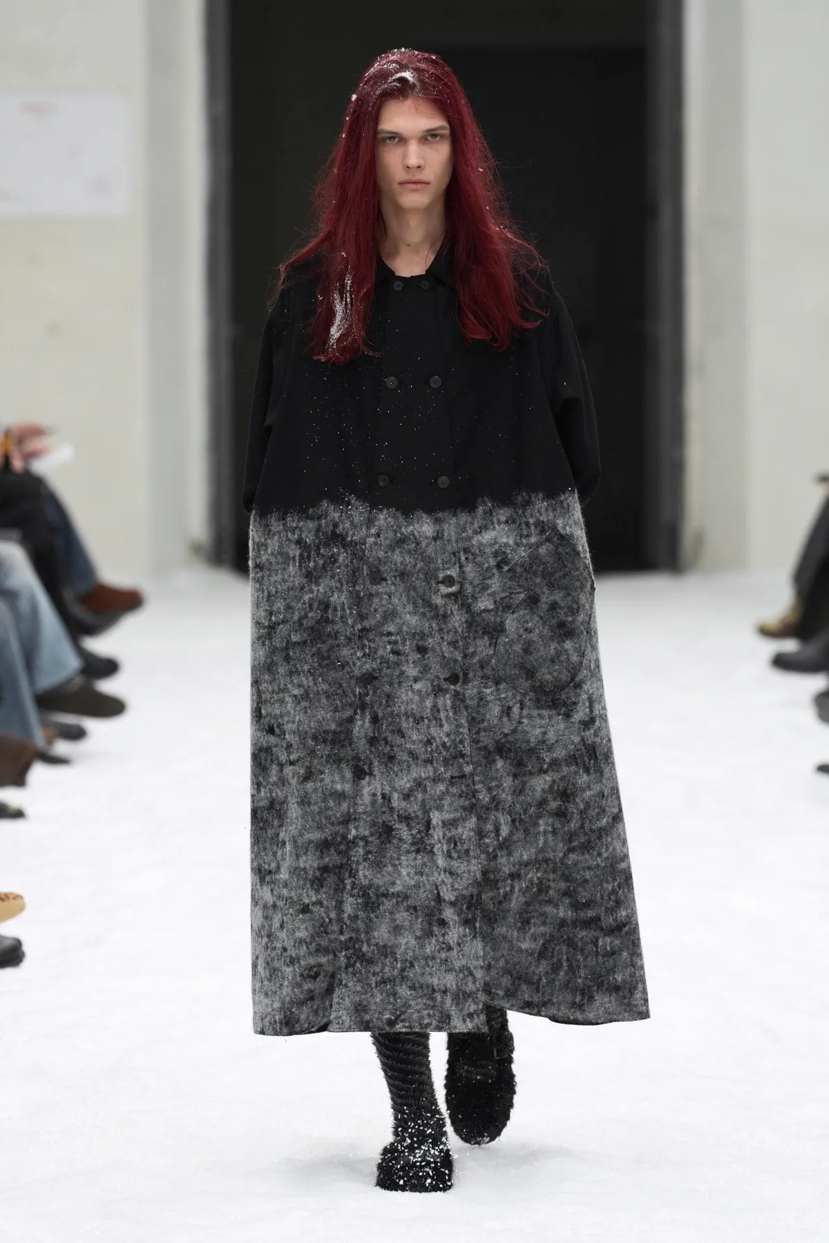 SHINYAKOZUKA makes its European debut at Pitti Uomo with a snow-covered Fall 2026 collection