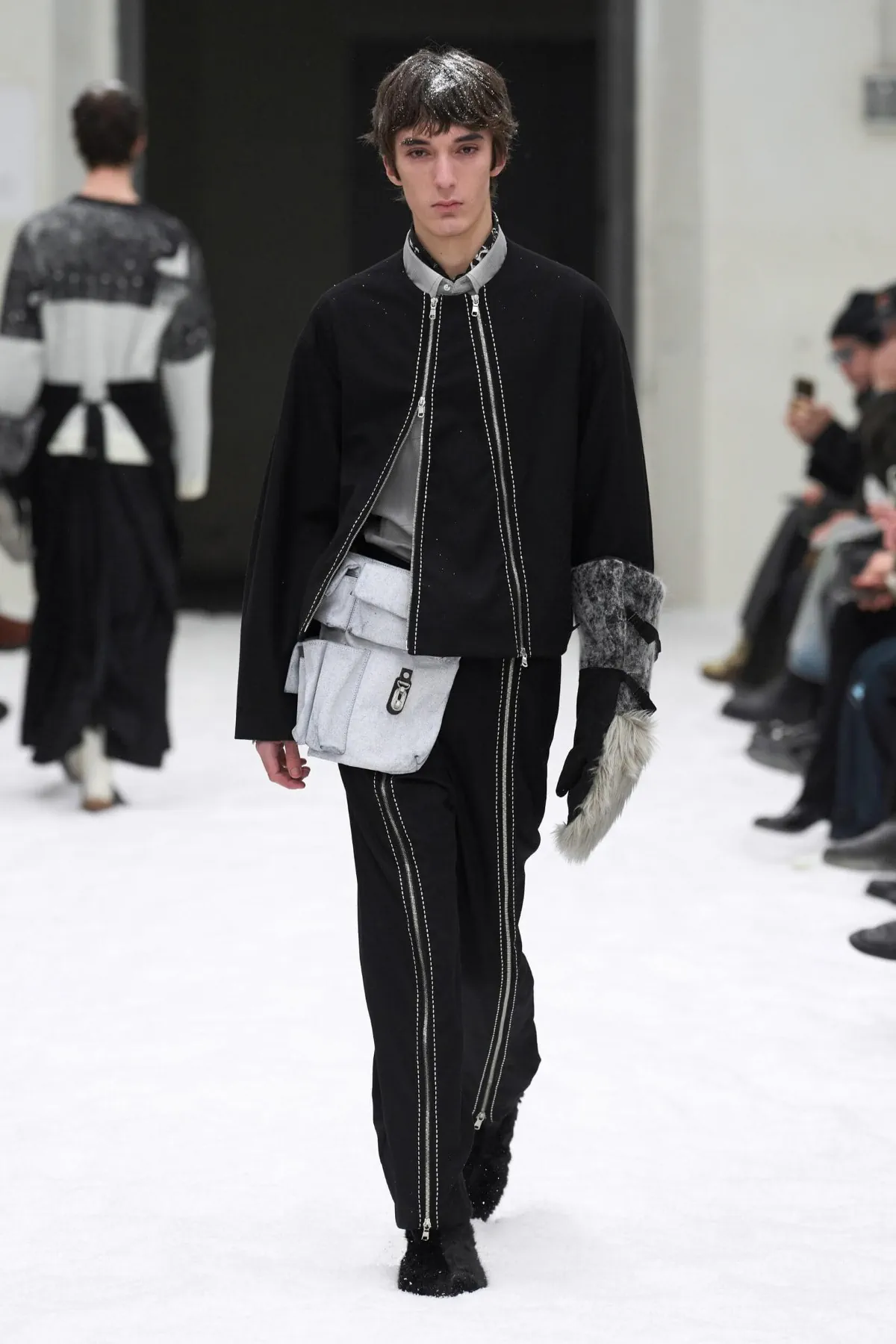 SHINYAKOZUKA makes its European debut at Pitti Uomo with a snow-covered Fall 2026 collection