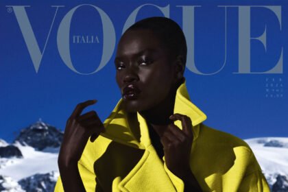 Awar Odhiang covers Vogue Italia February 2026 by Rafael Pavarotti