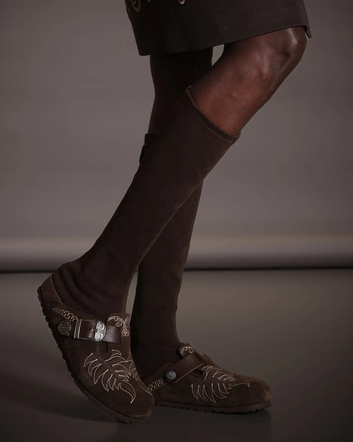 BIRKENSTOCK and ETRO craft signature Boston clogs