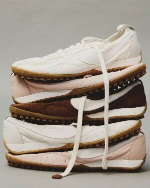 JACQUEMUS x Nike Moon Shoe returns in "Aluminum Pink" and "Fauna Brown" for Spring 2026