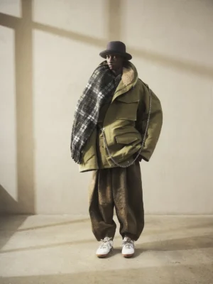 Hed Mayner reimagines the Reebok Workout Plus OG with hand-painted, distressed leather