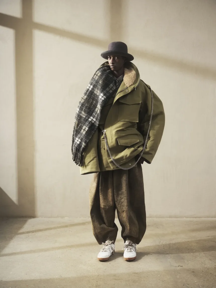 Hed Mayner reimagines the Reebok Workout Plus OG with hand-painted, distressed leather