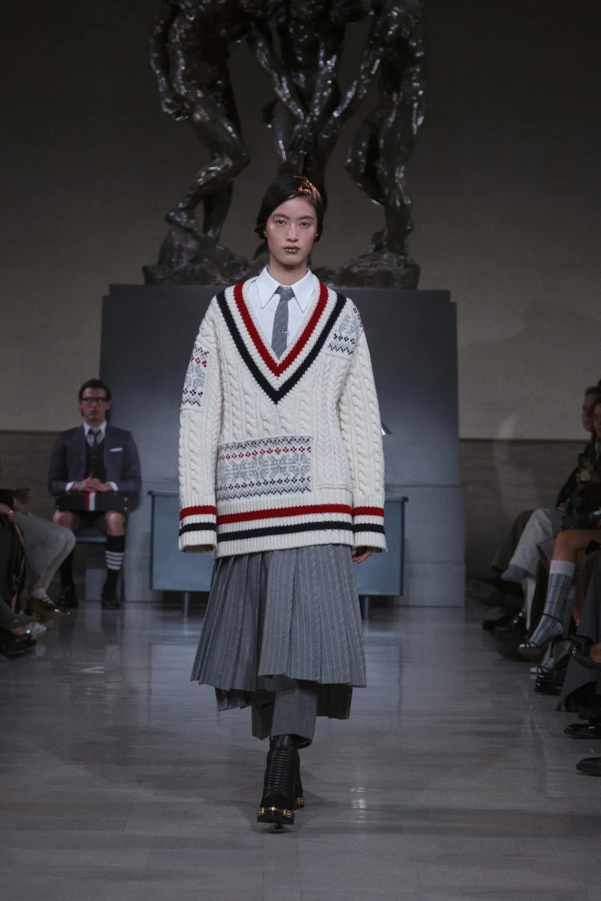NFL players walk Thom Browne’s most conceptual runway yet