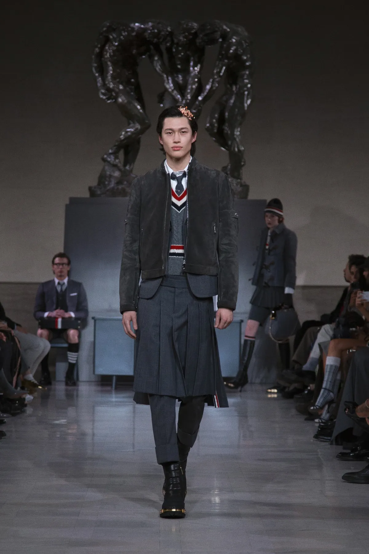 NFL players walk Thom Browne’s most conceptual runway yet