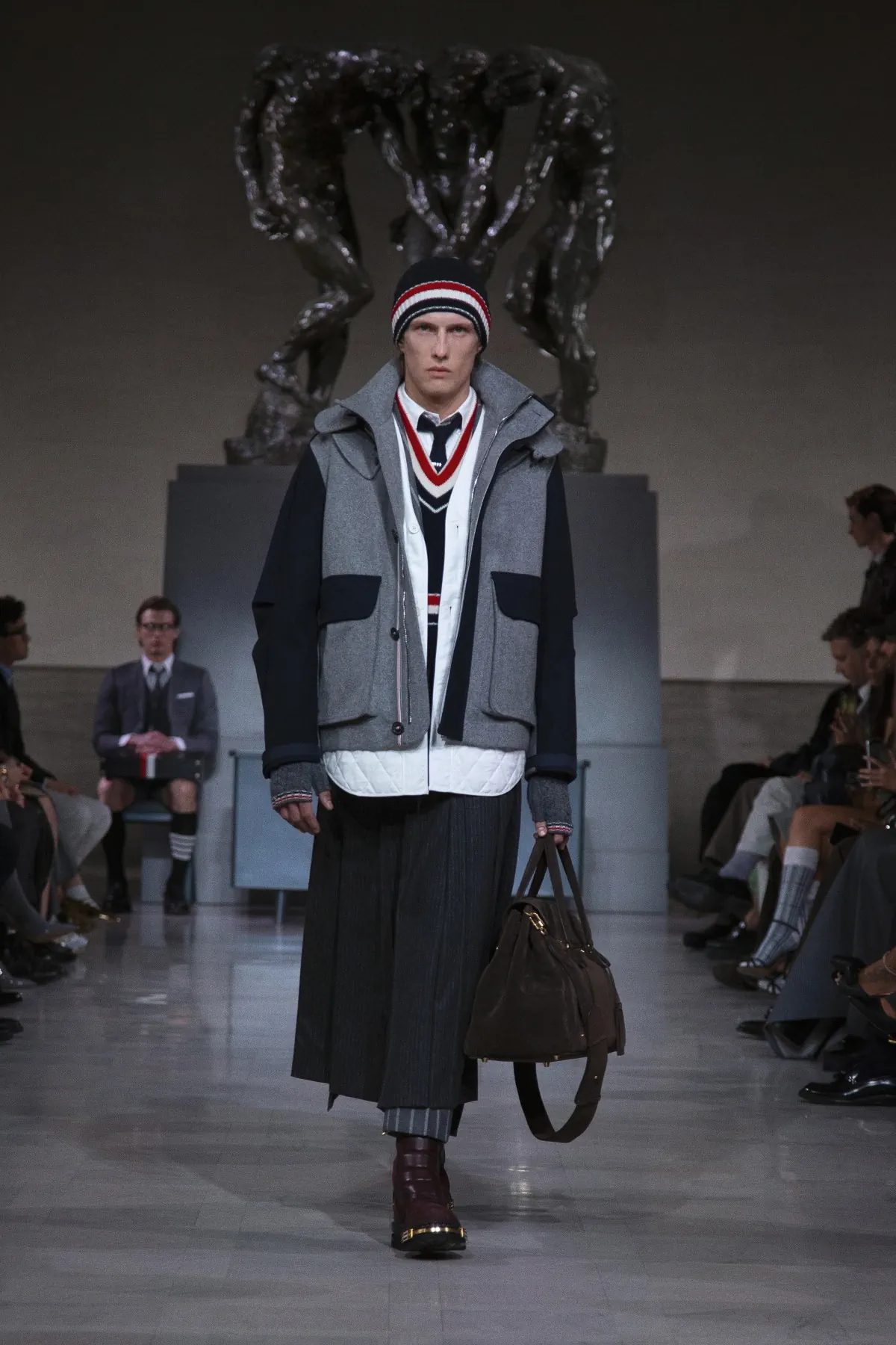 NFL players walk Thom Browne’s most conceptual runway yet