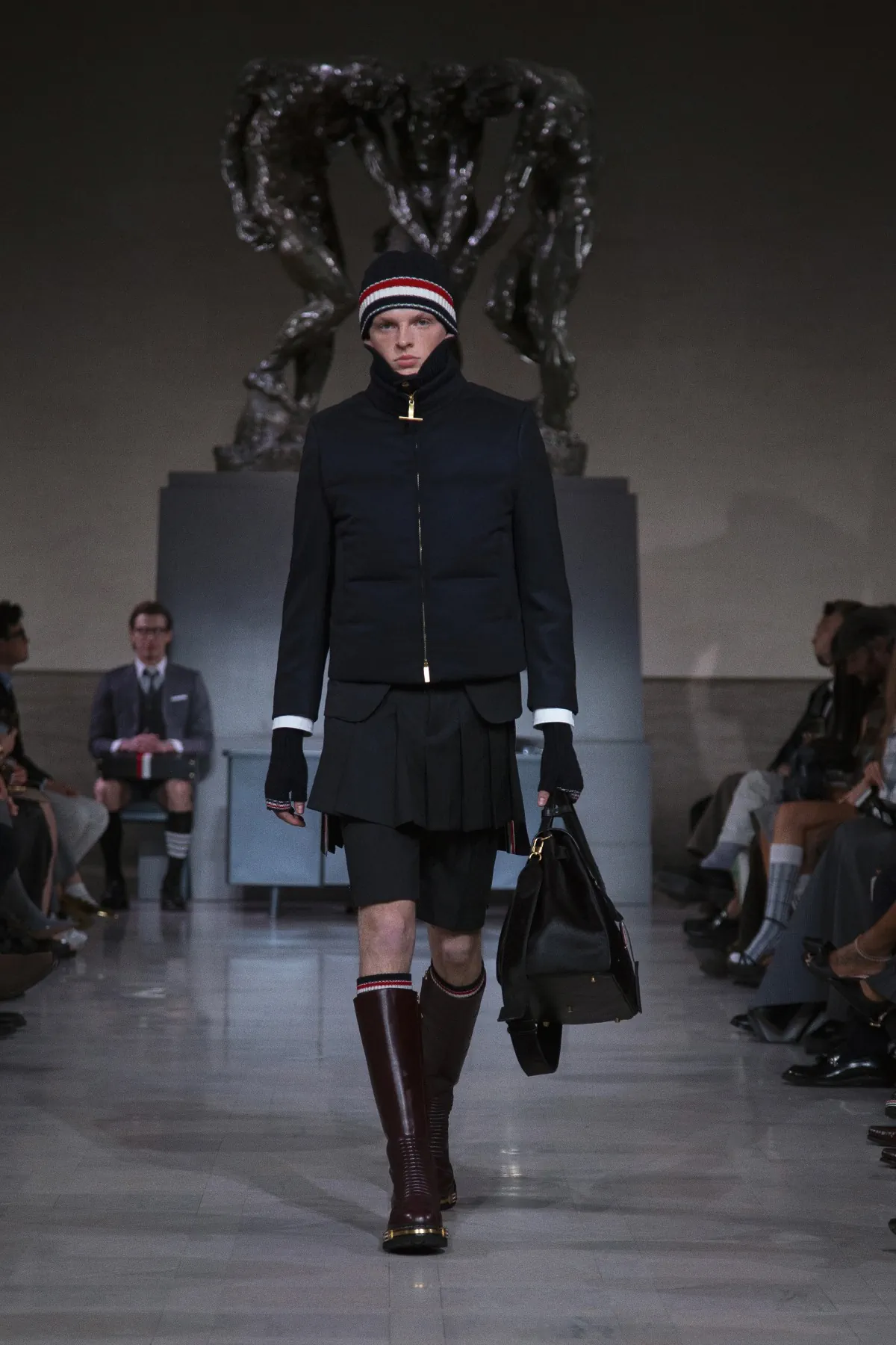 NFL players walk Thom Browne’s most conceptual runway yet