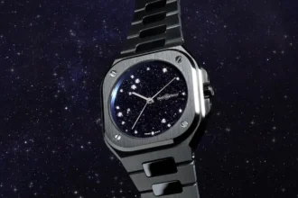 The Bell & Ross BR05 36MM Blue Diamond Eagle turns the night sky into a wristwatch