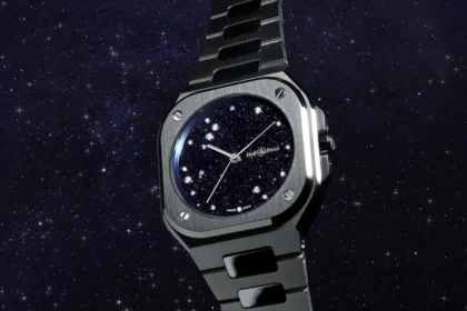 The Bell & Ross BR05 36MM Blue Diamond Eagle turns the night sky into a wristwatch