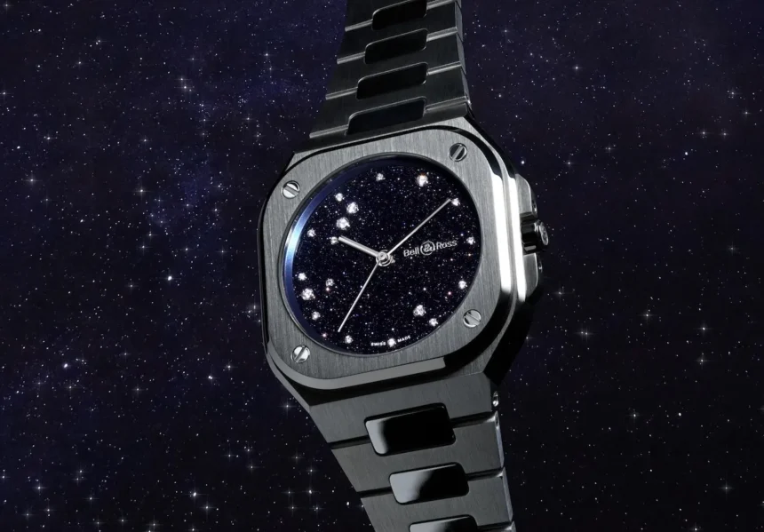 The Bell & Ross BR05 36MM Blue Diamond Eagle turns the night sky into a wristwatch
