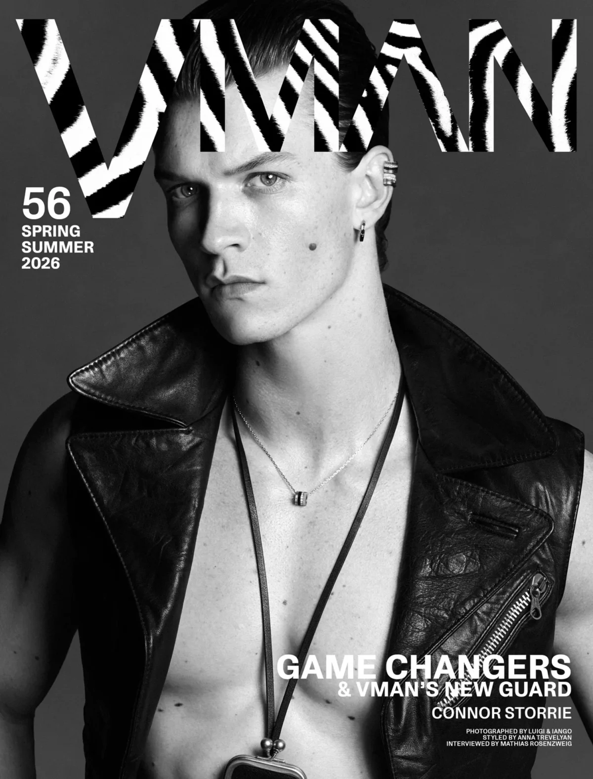 Connor Storrie covers VMan Spring/Summer 2026 by Luigi & Iango