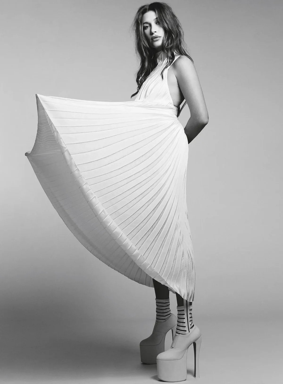 Hailey Bieber covers Vogue Australia March 2026 by Luigi & Iango